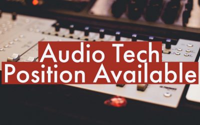 Audio Technician Position Available